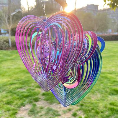 Schmetterlings-Windspiel, ABS-Windfänger, Liebe, rotierendes Windspiel, Streamer-Effekt-Design, Heim- und Garten-Dekor zum Aufhängen
