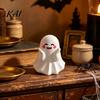 Novelty Office Desk Decor Halloween Ghost Pen Holder, Cute Mini Figurine Decor, Funny Desktop Cup Pencil Stand Ornament, Creative Organizer