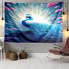 Peacock In The Rain Tapestry Room Decoration Wall Hanging for Living Room Bedroom, dormitory, Birthday and Christmas gifts