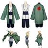 Naruto Shippuden Tsunade Cosplay Uniform, Female Fifth Hokage Konoha Ninja Role Play Costume for Anime Party