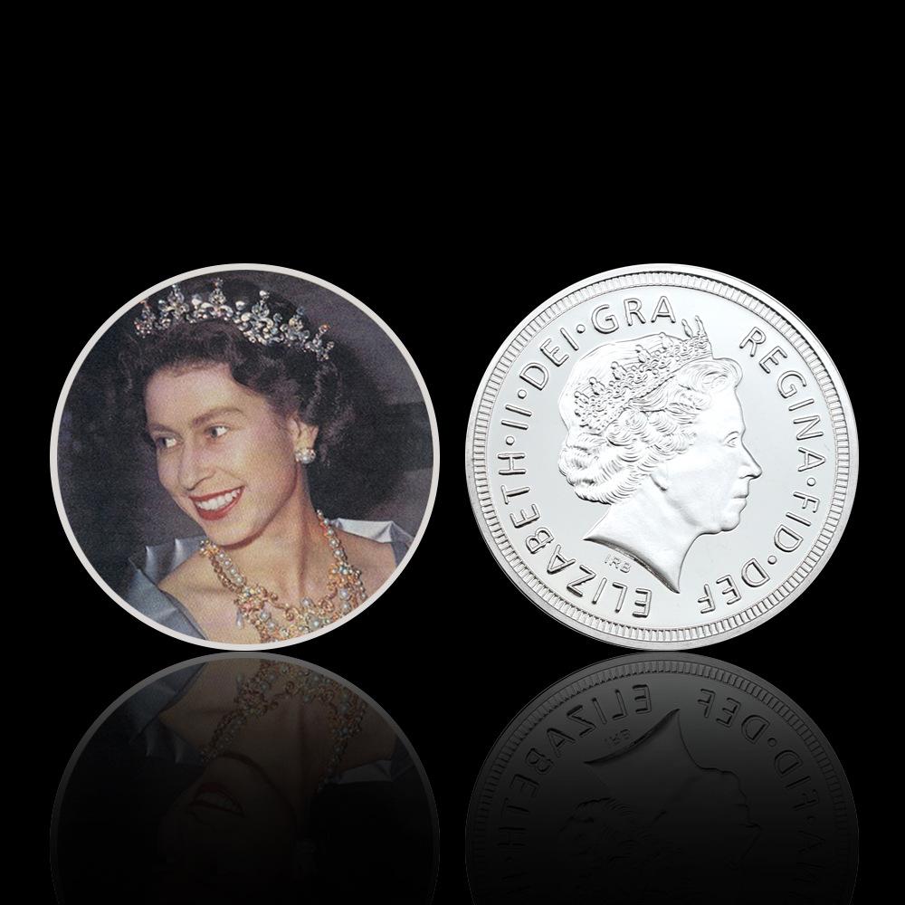 Queen Elizabeth commemorative coins, 10 pieces, Elizabeth commemorative coins for various age groups, family collection