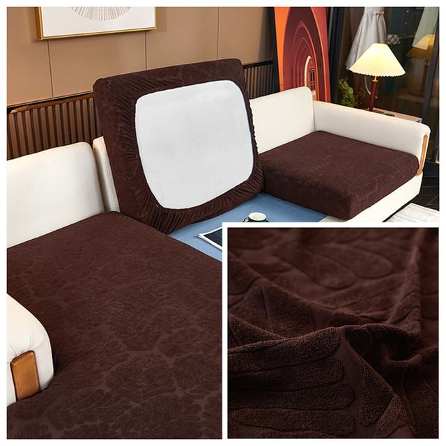 

Жаккардовый толстый чехол для подушки на сиденье дивана, защита для мебели, угловые чехлы, эластичный однотонный чехол для дивана 1/2/3/4, сиденье 1 шт. 1pc Normal Size-1