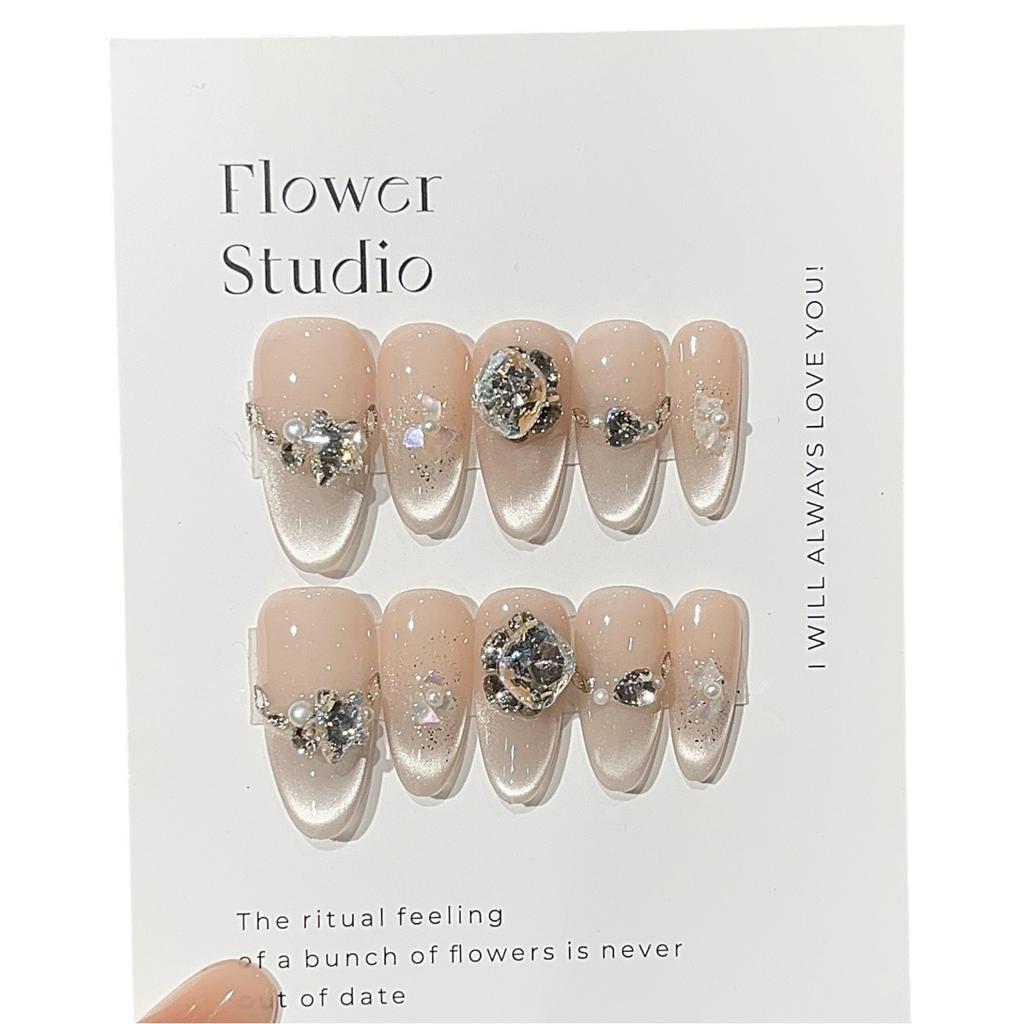 Sweetheart Cream Cool White Moonlight Glass Bead Cat Eye Fritillary Sequins Fine K9 Drill Wear Armor