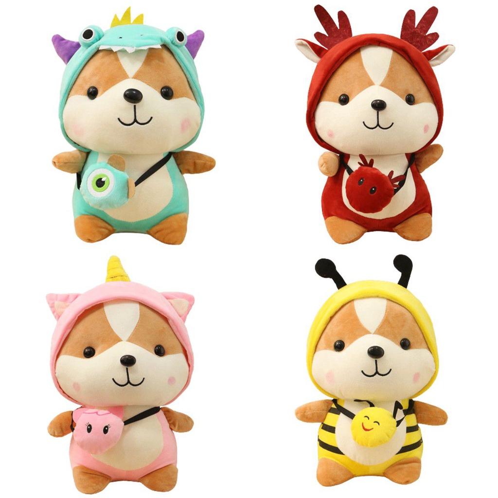 Cute And Soft Squirrel Plush Toy For Kids Dinosaur Dressup And Bee Costume Included