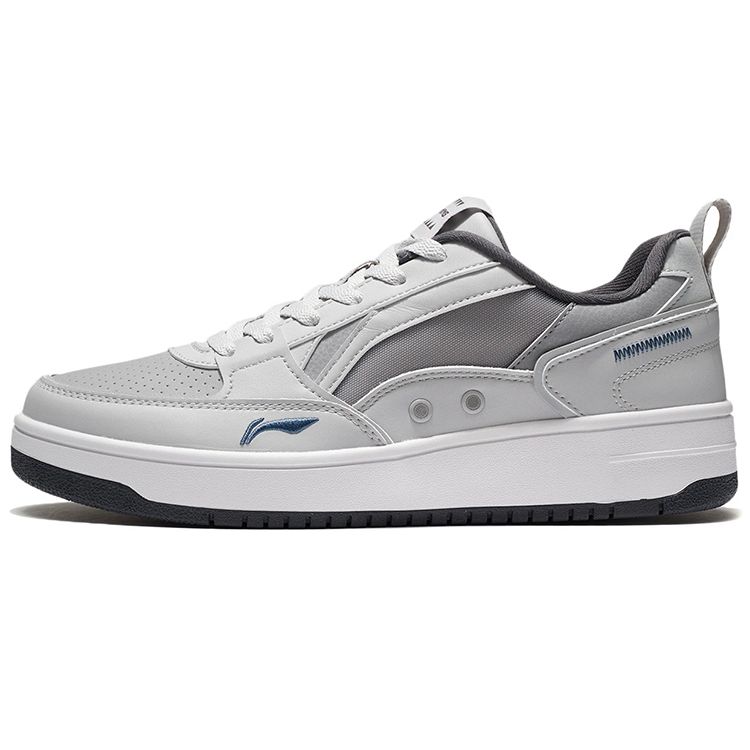 Li-Ning Non-Slip Wear-Resistant Lightweight Low-Top Skate Shoes Men Sneakers Gray AGCS135-5