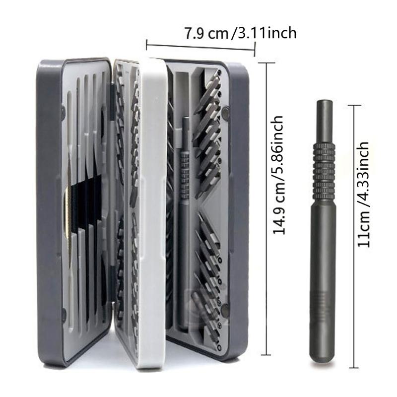 Multifunctional 66 Piece Screwdriver Kit with Magnetic Design and Carrying Case for Easy Screw Handling Repair Tools