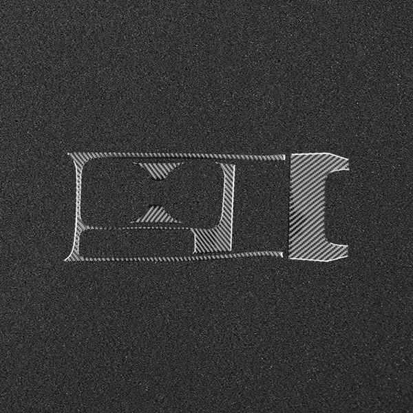 Carbon Fiber Cup Holder Sticker for 2012-2015 LHD Honda Civic 9th Gen None