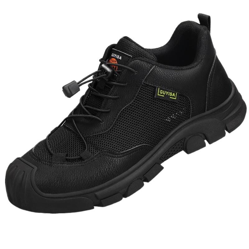 Chaussures de sécurité pour hommes, chaussures de travail confortables, anti-écrasement et anti-perçage, avec sac en acier