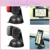 Universal Car Phone Holder With Suction Cup And 360-degree Rotating Gel Base For Navigation
