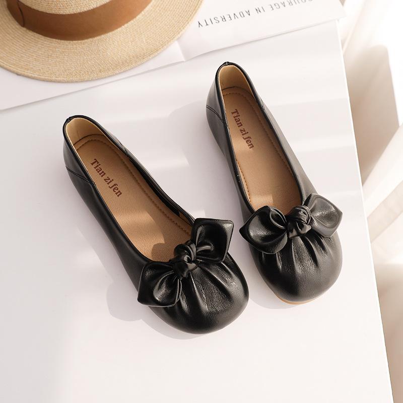 Boutique Taizhou fashion women's shoes fashion bow soft sole single shoes direct supply soft sole not tired feet work shoes women
