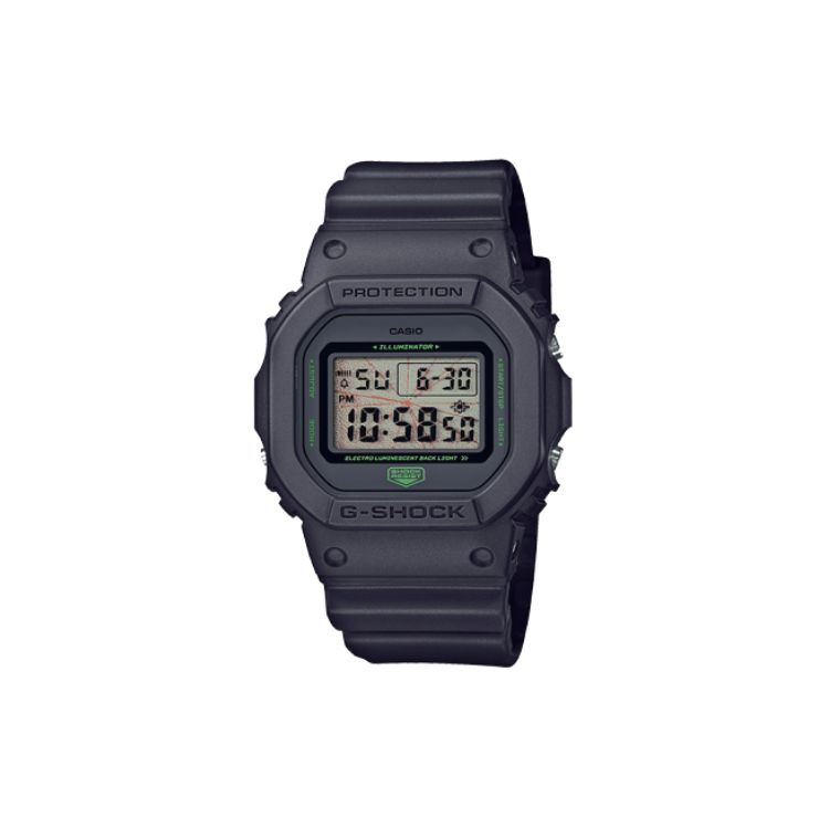 Casio G-Squad Series Electronic Movement Resin Strap Watch Men watches Gray DW-5600MNT Gray Dial