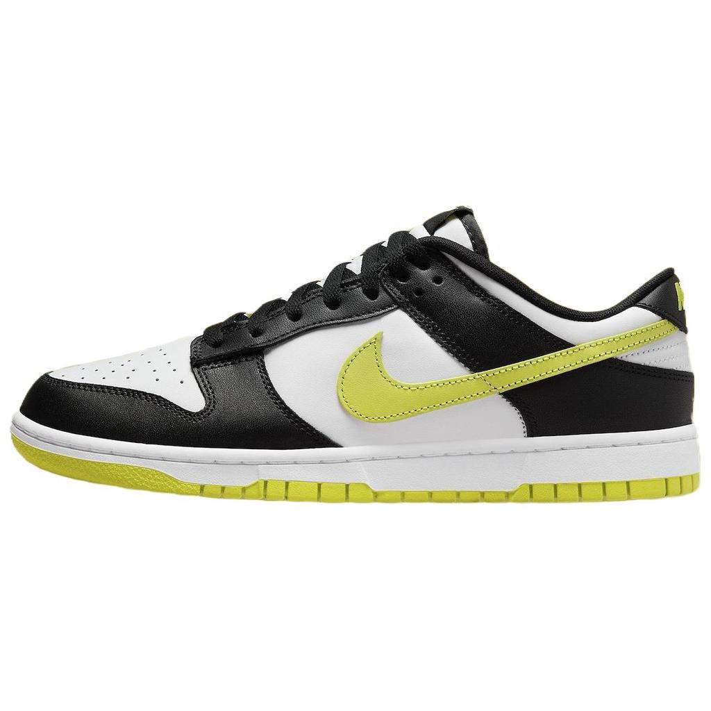 Nike Dunk Low Black Bright Cactus Men Sneakers White DV0833-110