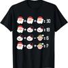Quiz de Matemática de Natal Camiseta de Natal para Professor de Matemática