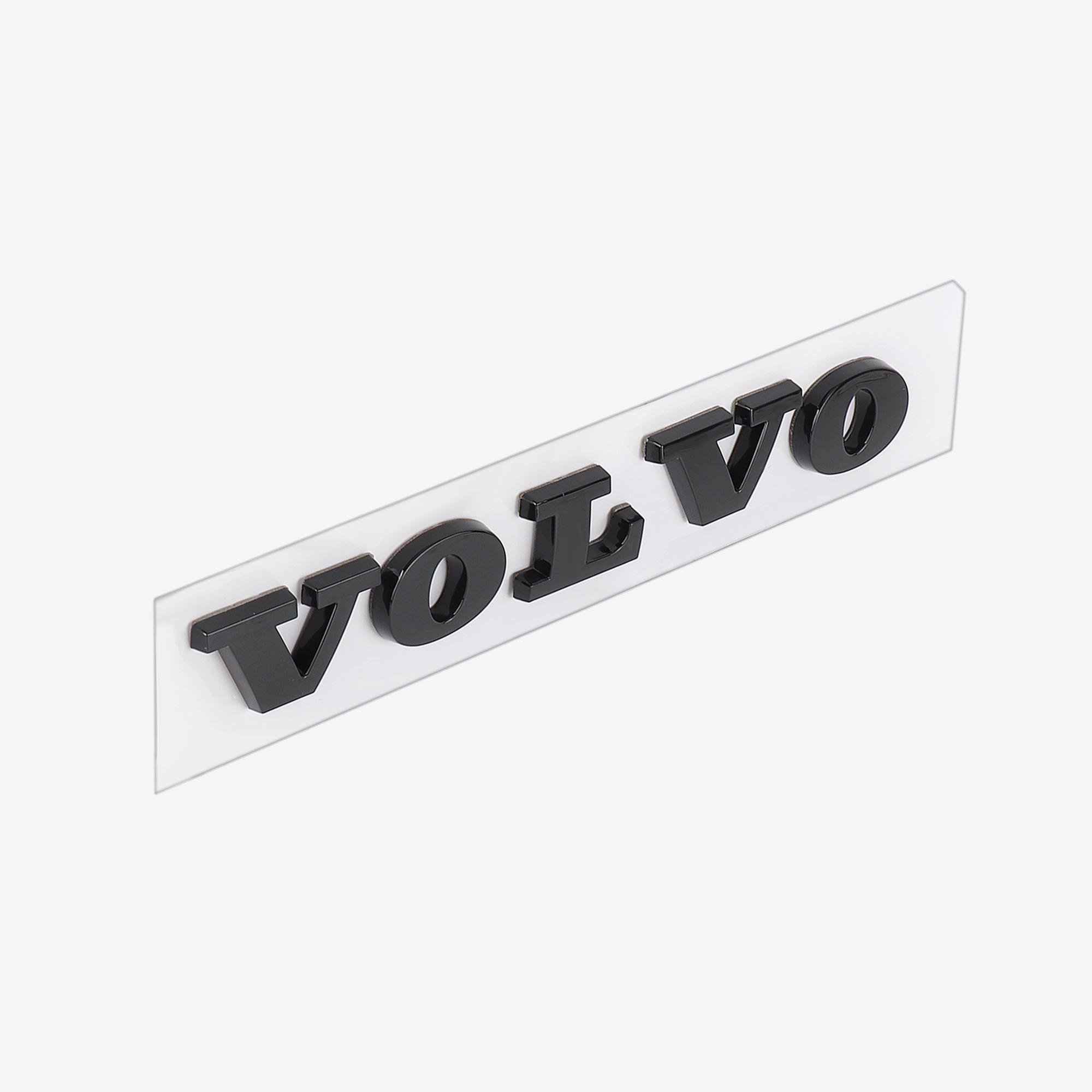 

3D ABS Volvo Car Bonnet Letters Logo Badge Rear Trunk Emblem Sticker Accessories For Volvo Rdesign XC60 XC90 V40 V50 V60 S60 S40 чорний