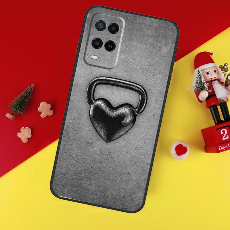 Bodybuilding Gym Fitness Case For Oppo A94 A74 A54 A60 A40 A80 A16 A76 A96 A98 A58 A78 A18 A38 A57 A17 A15 A5 A6 Pro