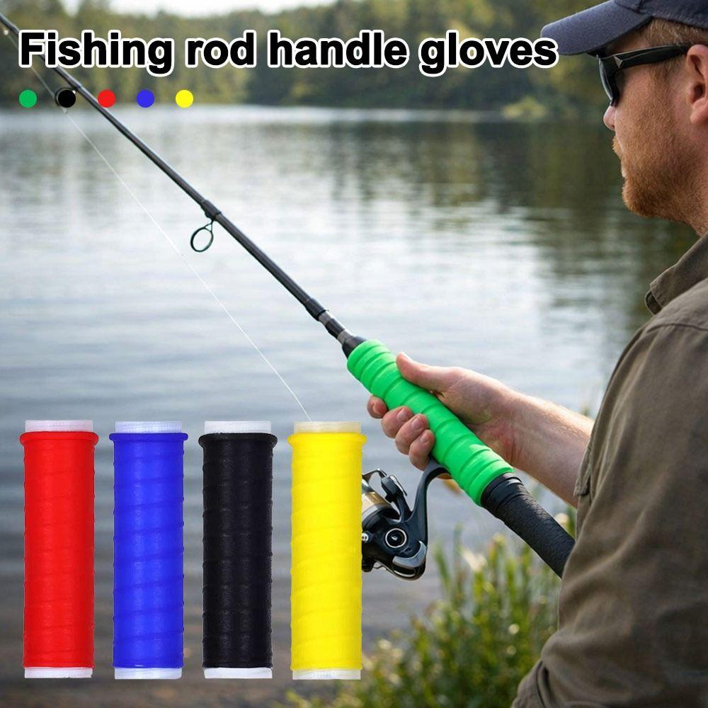 Anti-electric Cold Shrink Handle Cover Silicone Grip Sleeves  Fishing Tackle Accessories
