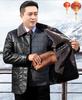 50-Year-Old Dad's Plus Velvet Thickened Leather Jacket for Middle-Aged & Elderly Men - Winter Cotton Padded Grandpa Jacket