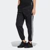Adidas Solid Side Stripe Print Elastic Waist Sweatpants Women Bottoms Black HE9993
