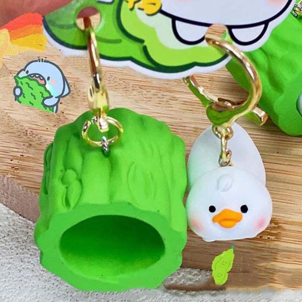 2pcs/set Magnetic Bear Keychains Cat Couple Pendants Funny Bag Charm  Car Key Accessories