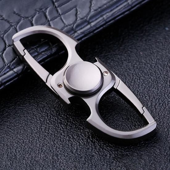 Brelok 3 w 1 ze stopu cynku, antystresowy, ze stali nierdzewnej, odporny na zarysowania, żyroskop na czubku palca, przenośny