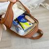 Cartoon Composite Fabric Kids Backpack Lightweight Breathable Schoolbag Large Capacity Crossbody Bag School Education