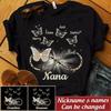 Personalized Grandma Butterfly Blessed To Be Called Nana T-shirt