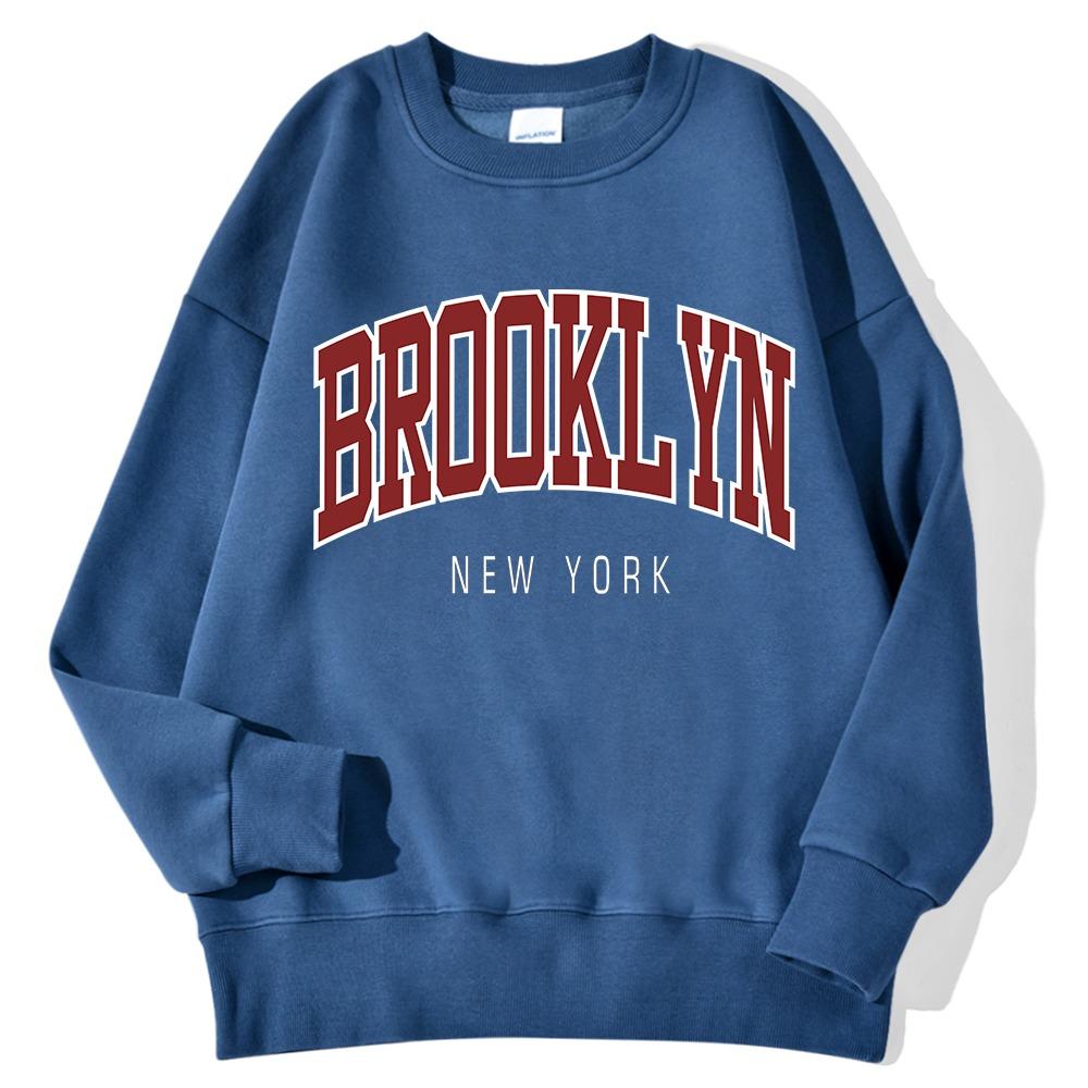 Brooklyn New York Printed Hoodies Women Colorful Clothes Basic Trend Sweatshirt Tops Be Durable Harajuku Hoodie Womens