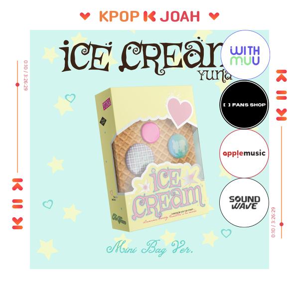 [POB] YUNA (ITZY) [Ice Cream] 1st MINI ALBUM (MD ver.)(MINI BAG Ver.)