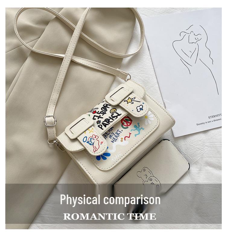 2023 Trendy Women's Colorblock Graffiti Crossbody Bag - Summer Fashion