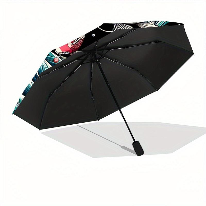 1pc Lucky Carp Automatic 3-Fold Umbrella Design, Cute Cartoon Pattern, Portable Outdoor Umbrella, Perfect, Holiday Gift for Disney fans.U055