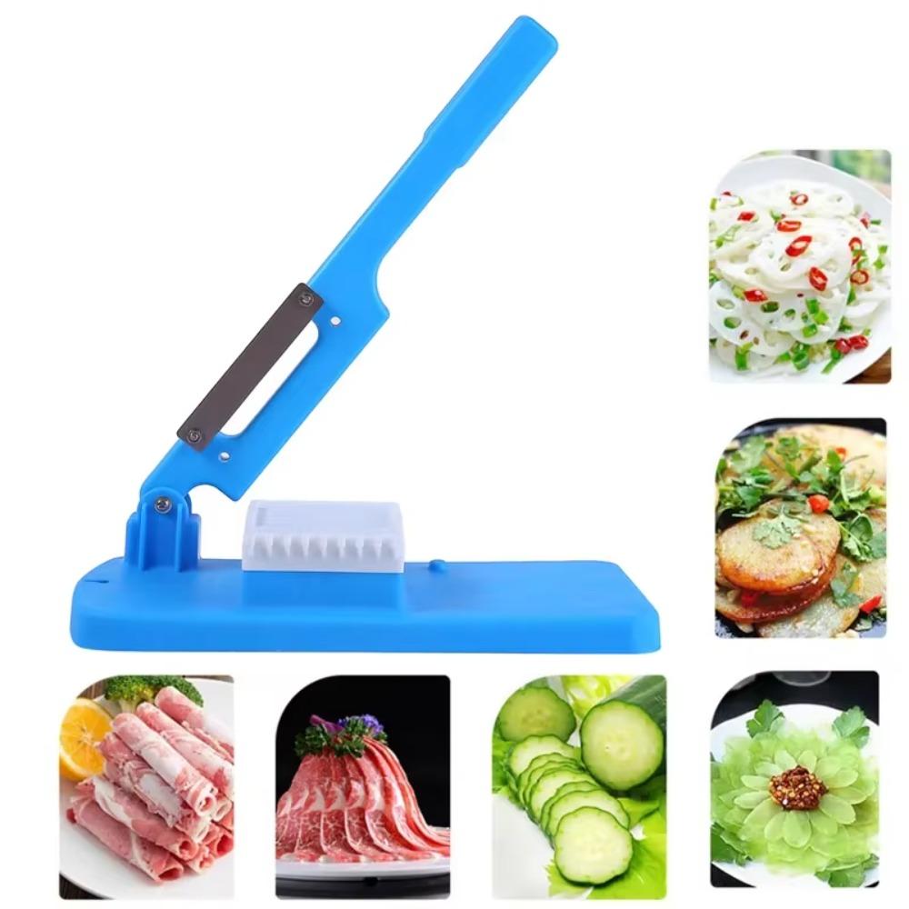 Nonslip Mutton Rolls Cutter Manual Vegetable Slicing Machine Frozen Meat Slicer  Restaurant