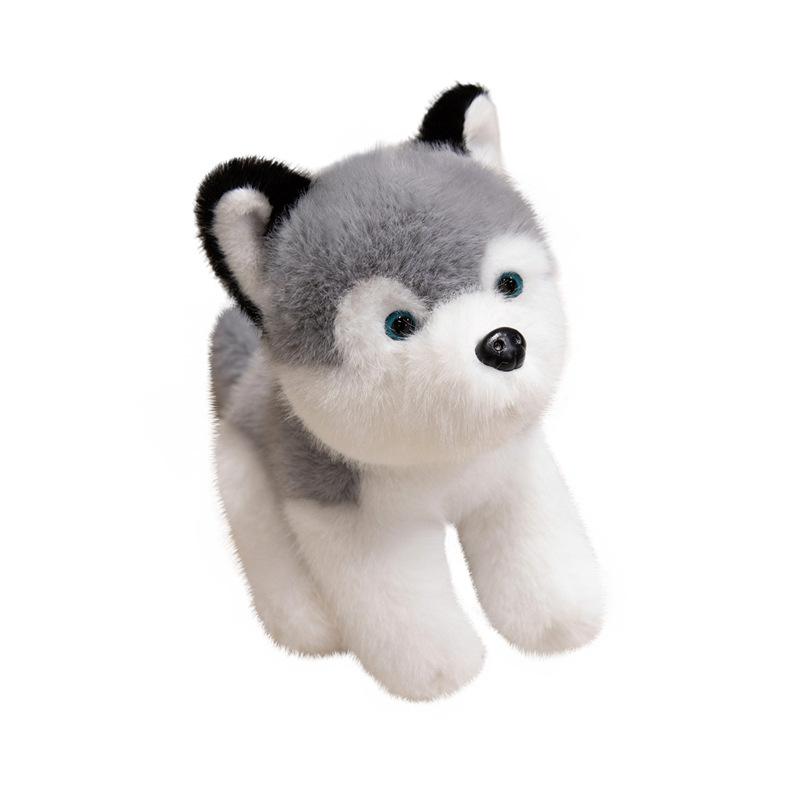 Cartoon Simulation Shiba Inu Husky Doll Plush Toy Small Black Dog Golden Retriever Doll Children'S Soothing Ragdoll