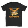 Novelty Digimon Patamon T Shirt Men Crewneck Short Sleeve Clothing  100%Cotton Summer Top Tee