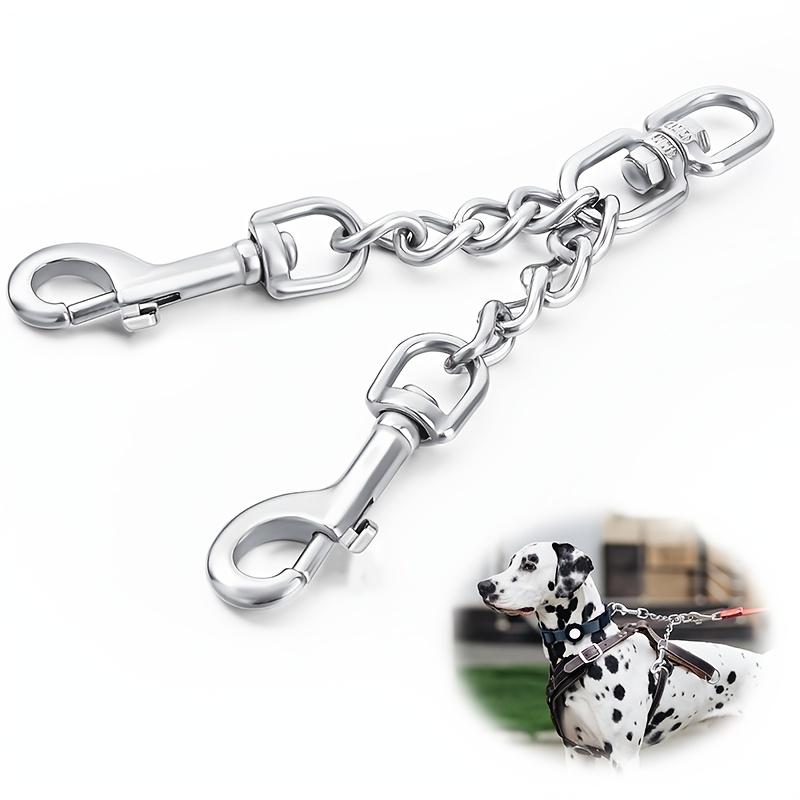 

1pc Collar Safety Clip, Dog Safety Clip with Double Buckle Leash Back-Up Clip, Suitable for Collar and No-Pull Harness Connector срібний
