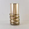 Modern Minimalist Metal & Glass Flower Vases - Home Decor & Restaurant Ornaments