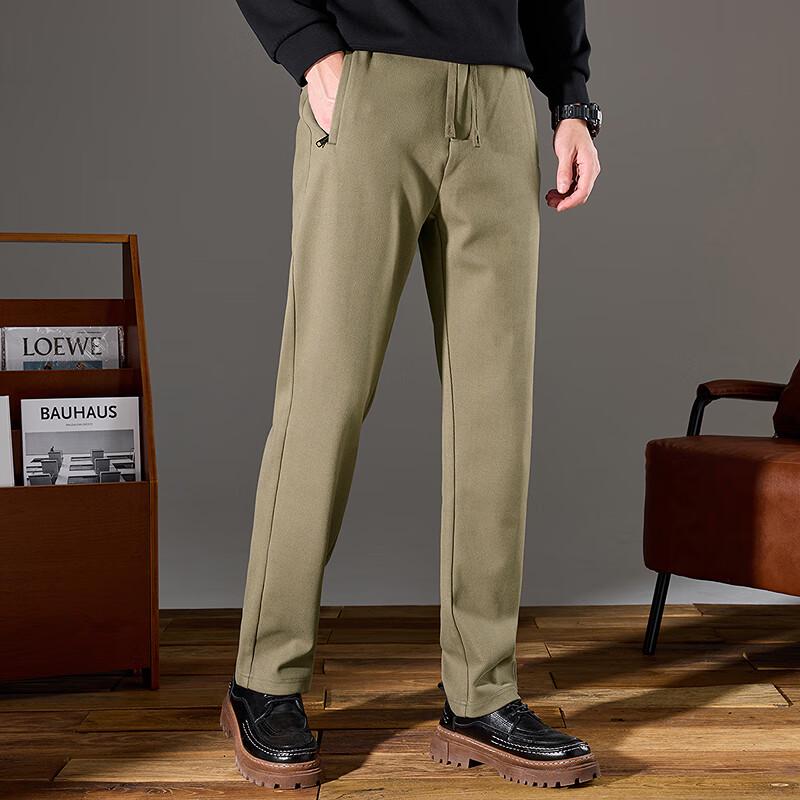 FAPAI Men's Starry Stripe Elastic Waist Comfort Casual Pants