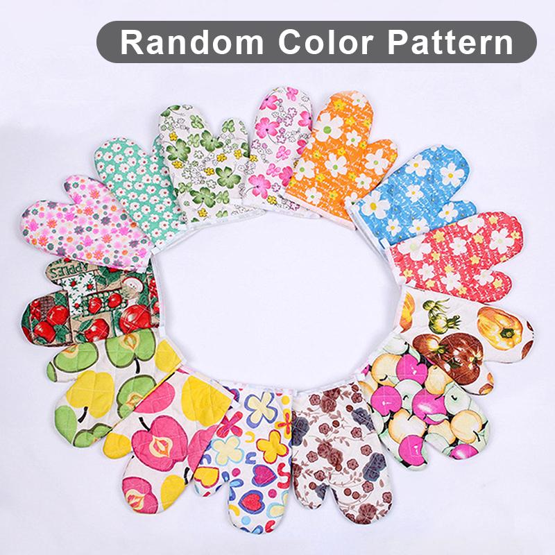 

1Pieces Oven Baking Gloves Oven Mitts Microwave Oven Gloves High-temperature Resistant Cotton Linen Gloves Outdoor Tableware