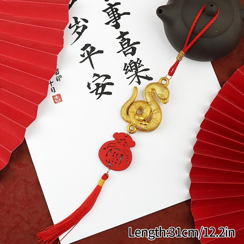 Chinese New Year Pendant Snake Year Decoration Year of The Snake Wall Plant Hanging Pendant Chinese Spring Festival Ornaments