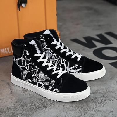 High Top Canvas Schuhe für Herren Mode Plateau Sneaker Frühling Winter Männliche Freizeit Vulkanisierte Schuhe Student Tenis Masculino