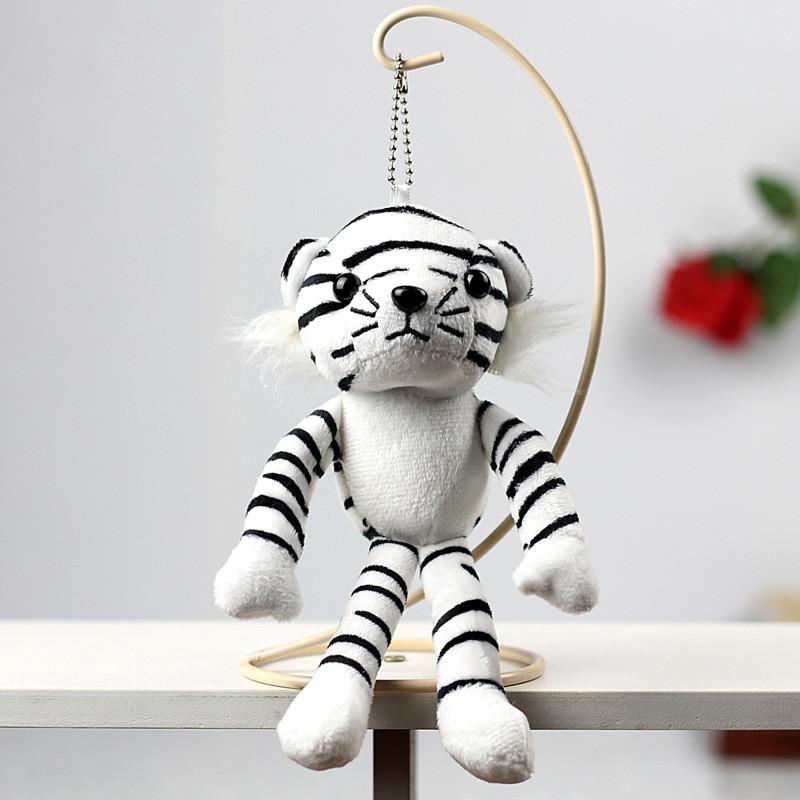 Adorable Plush Tiger Doll Long-legged Yellow Tiger Stuffed Animal Toy Cute White Tiger