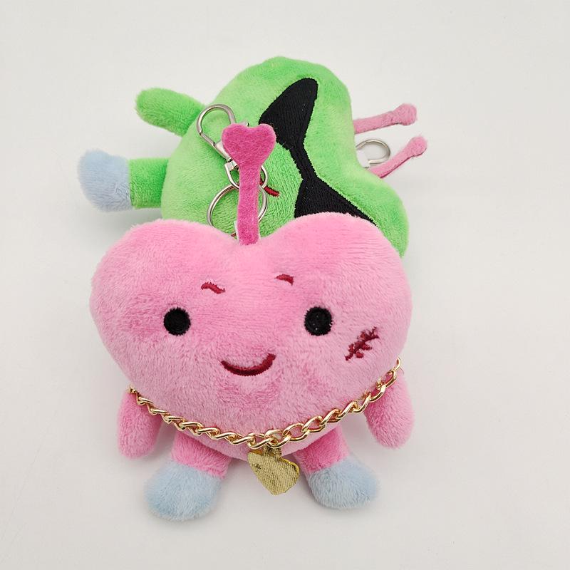 Portachiavi Bambola Ciondolo Pipi Peluche Cuore