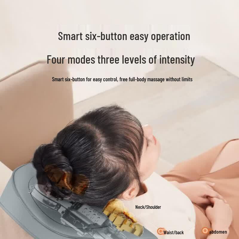 Aux Cervical & Shoulder Kneading Massage Pillow CN Plug (adapter Included)