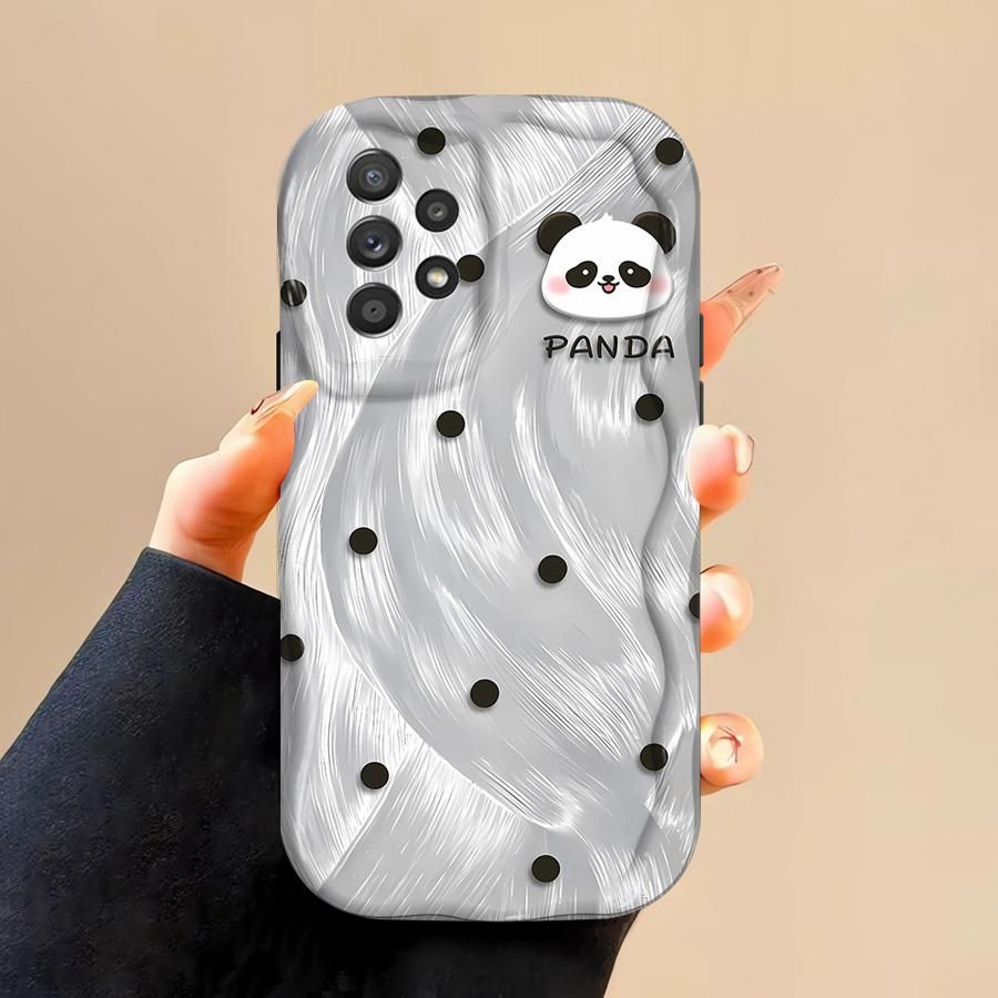 Soft TPU Phone Case for Samsung Galaxy A15 A06 A20 A03 A12 A16 A05 A50 A04 A13 A11 A02s Beautiful Panda