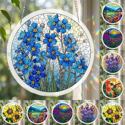 Acryl-Puzzle zum Aufhängen an Türen, Gärten, Innen- und Außendekoration. Acryl-Puzzle Sonnensammler Fensteraufhängung