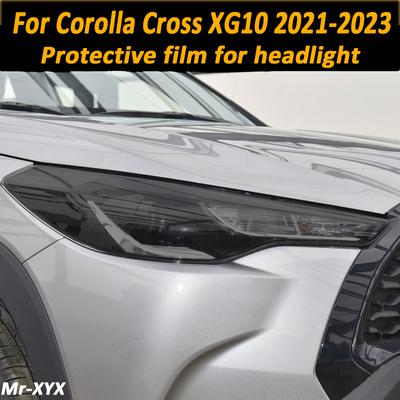 Pour Toyota Corolla Cross M20E -2023 Phare de voiture Lampe avant Teinte Noir Film de protection Transparent Protection Autocollant