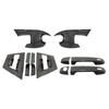Cars Accessories Door Bowl Handle Cover For Toyota C-HR 2017- Carbon Fiber Silver Car Decoration Styling Upgrade