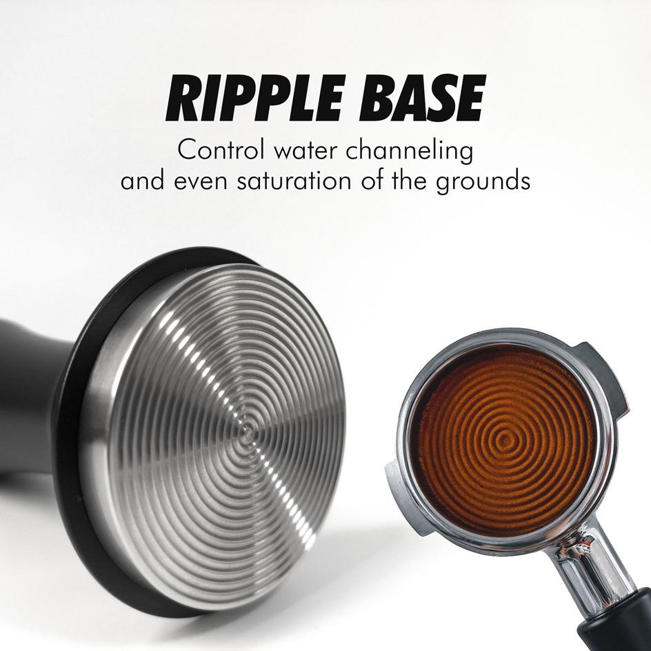 Kahve Tamperı 58mm 54mm 51mm Dalgalı Taban Düzleştirme Sabit Basınç Kalibreli Yaylı Barista Aletleri Espresso Aksesuarları