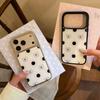 Korean Cute Polka Dot Bear for iPhone17Promax Mobile Phone Case Apple 16 Epoxy Water Condensation 15 Cartoon