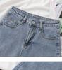 Summer Versatile High Waisted Denim Rolled Edge Shorts For Women