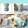 Acrylic Blue Cat Car Pendant Charming Cartoon Style Decorative Accessory For Vehicles